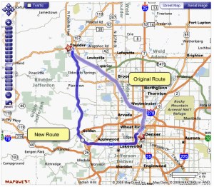 MapQuest Draggable Routes - As user is dragging, these tip bubbles appear